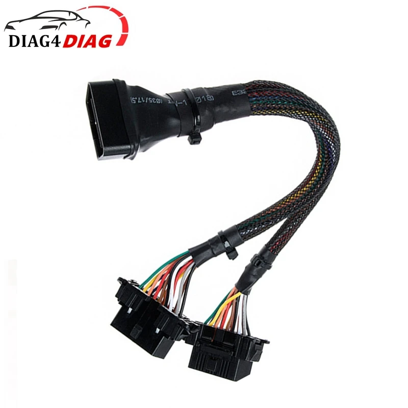 

30CM 2 in 1 Cable OBD2 One To Two Extension Cables 16pin OBD 2 Extender Adapter Diagnostic Tools