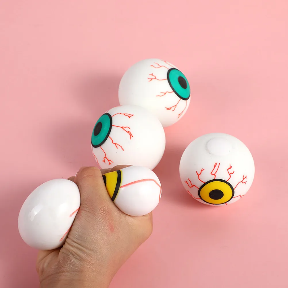 4 Pcs Pressure Relieving Toys Calming Pressure- Stress Halloween Favours
