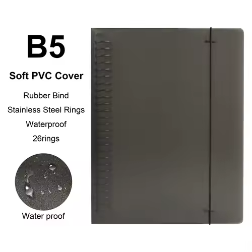 A4/B5/A5 Loose Leaf Refill Binder Notebook Blank/Line/Grid/Cornell Replacable Metal Ring Office&School Supplies Stationery - Image 32