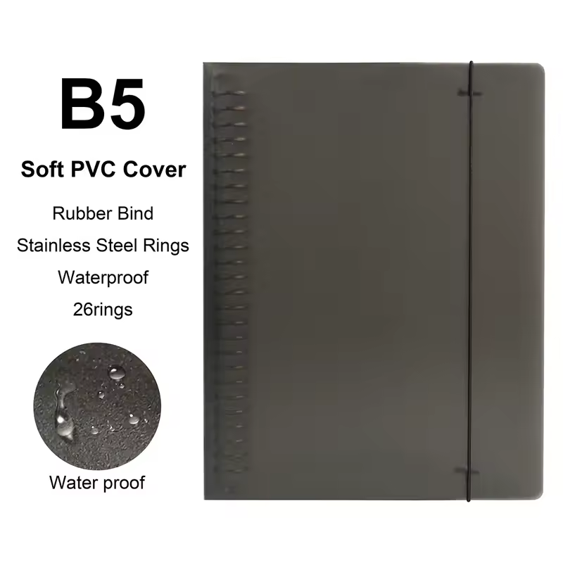 A4/B5/A5 Loose Leaf Refill Binder Notebook Blank/Line/Grid/Cornell Replacable Metal Ring Office&School Supplies Stationery - Image 32