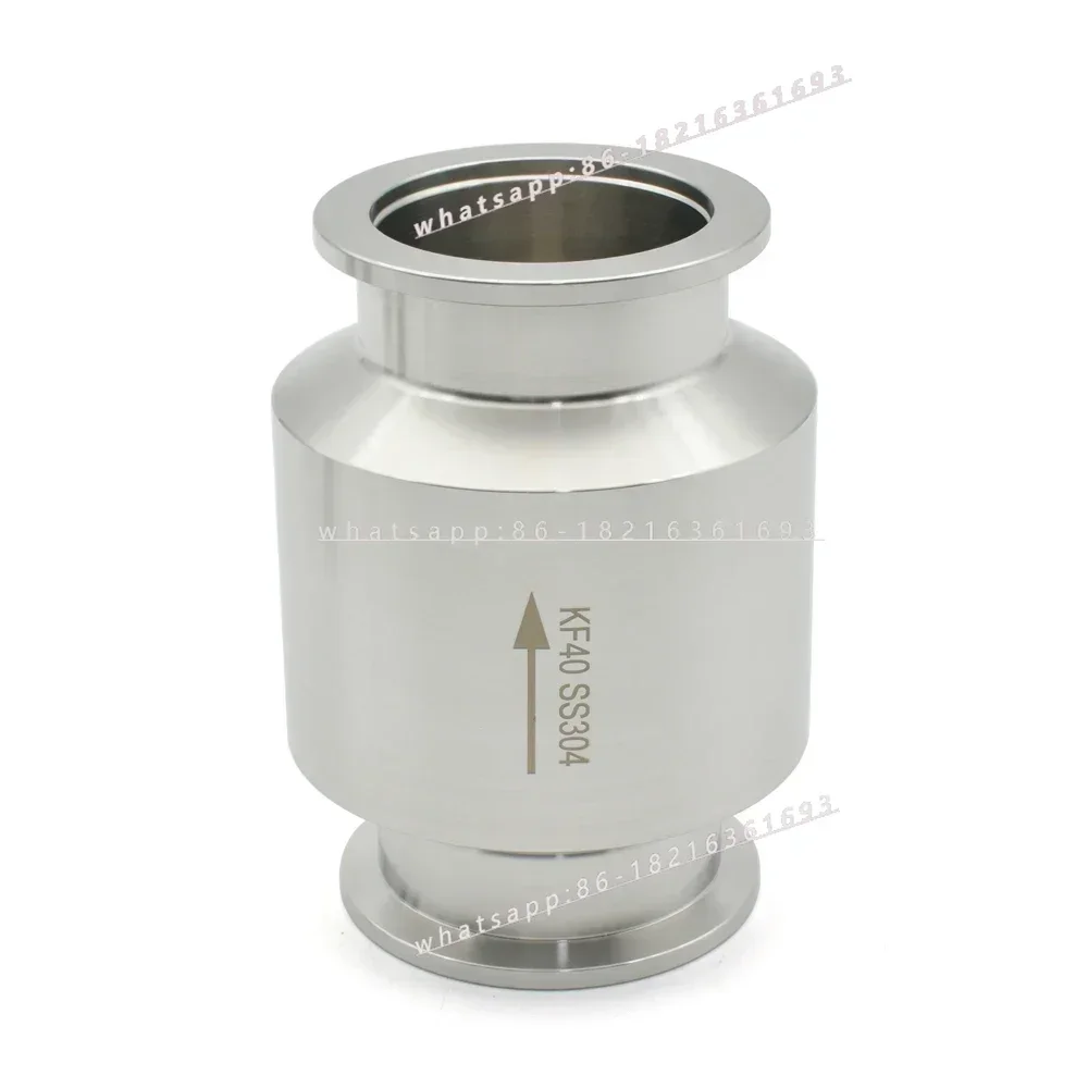 2026GOOD KF16 KF25 KF40 KF50 Vacuum Inline One-way Check Valve, 304 Stainless Steel Vacuum Pump One-way Valve