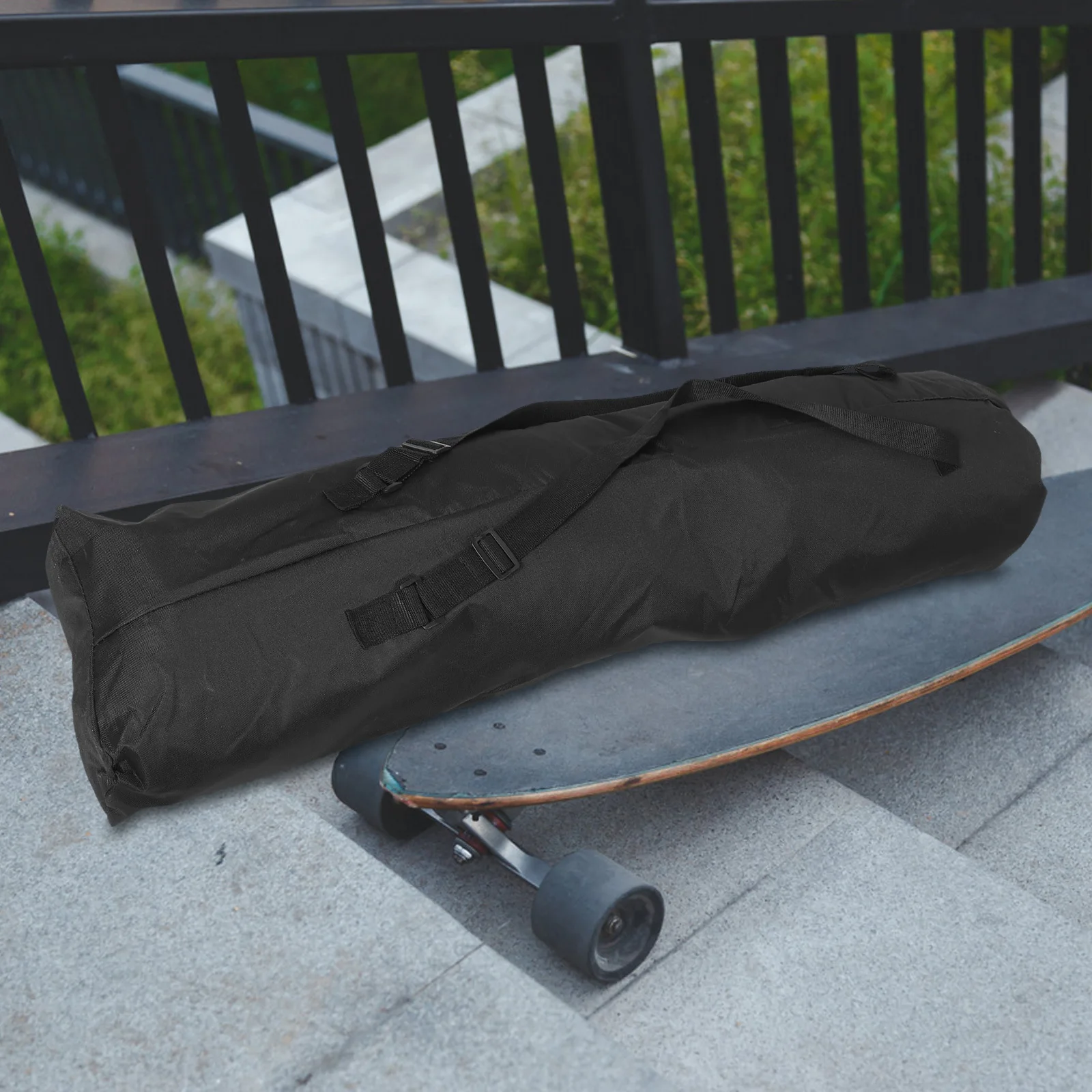 حقيبة ظهر لوح التزلج: تصميم سميك مقاوم للماء شديد التحمل لحقيبة حمل الكتف المحمولة من Longboard Skate Gear للاستخدام في الهواء الطلق