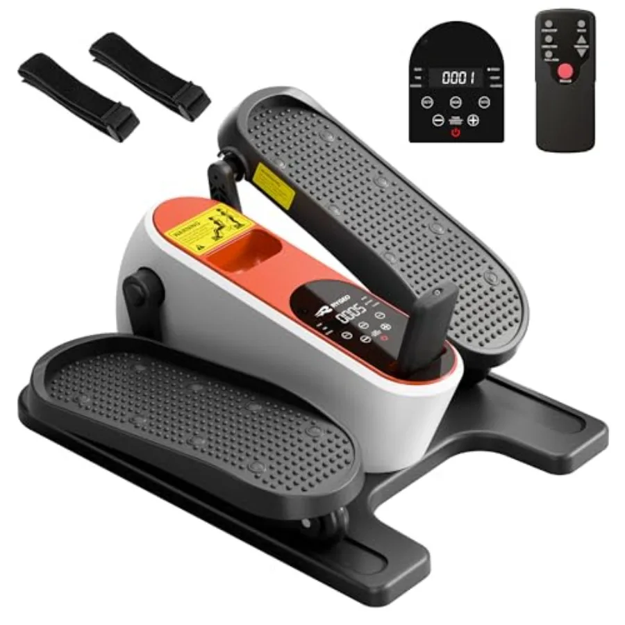 

Under Desk Elliptical Machine for Home Office Mini Ellipse Leg Exerciser with Electric Seated Pedal Manual Auto Mode Forward Re