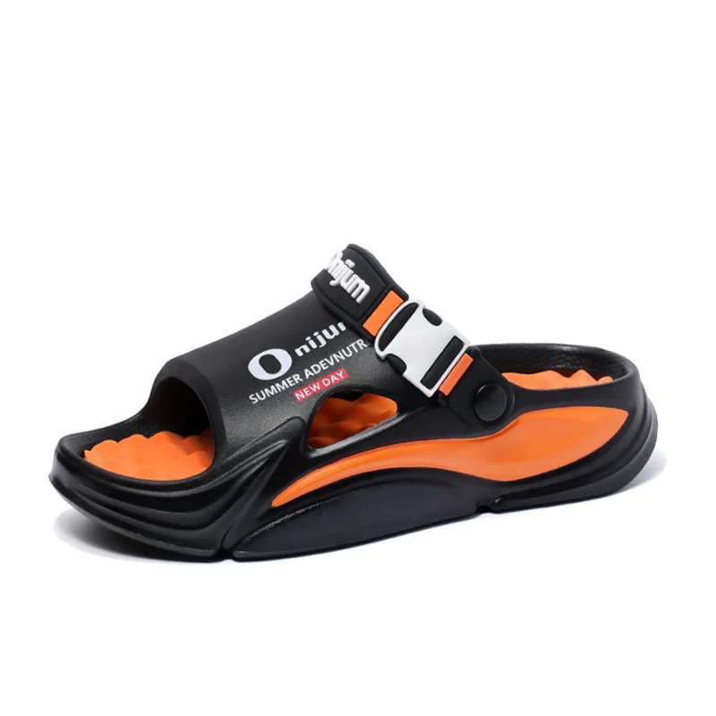 

Summer Men's Massage Slippers Indoor Outdoor Sandals Beach Comfortable Soft Slides Clogs Casual Shoes Men Women Home Slippers
