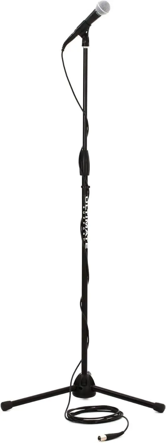 

SM58 Pro XLR Dynamic Mic Kit with 15ft Cable, Stand, Clip & Bag - Professional Cardioid Vocal Mic for Studio & Live