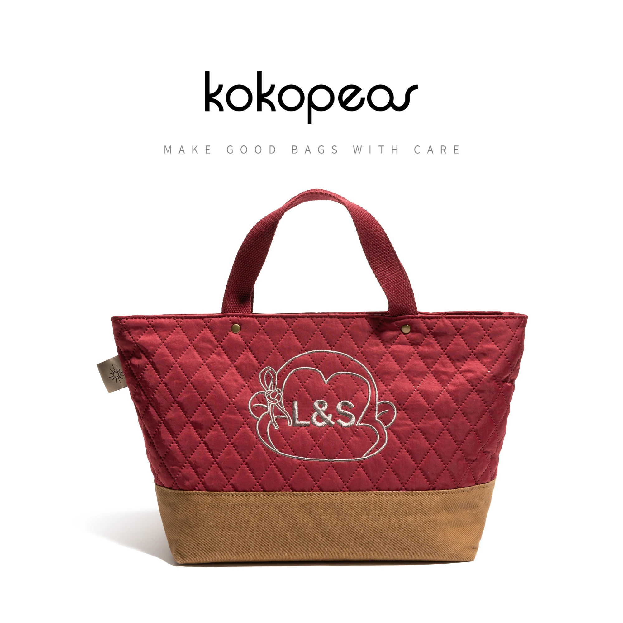 

KOKOPEAS Retro Large Capacity Tote Handbag Letter Animal Pattern Print Luxury Design Classic Travel Pouch Simple Commuter Bag