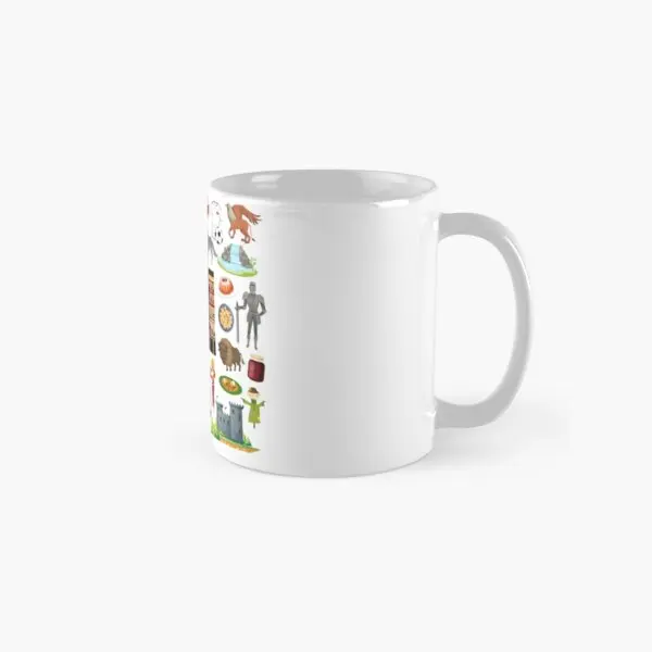 Poland Icons Classic  Mug Coffee Printed Simple Design Image Picture Cup Photo Handle Round Gifts Drinkware Tea