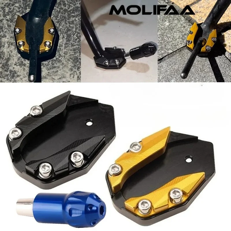 

Боковая подставка для мотоцикла с ЧПУ, увеличенная пластина для Yamaha YZF R3 MT03, подставка для ног, подставка для увеличения, аксессуары