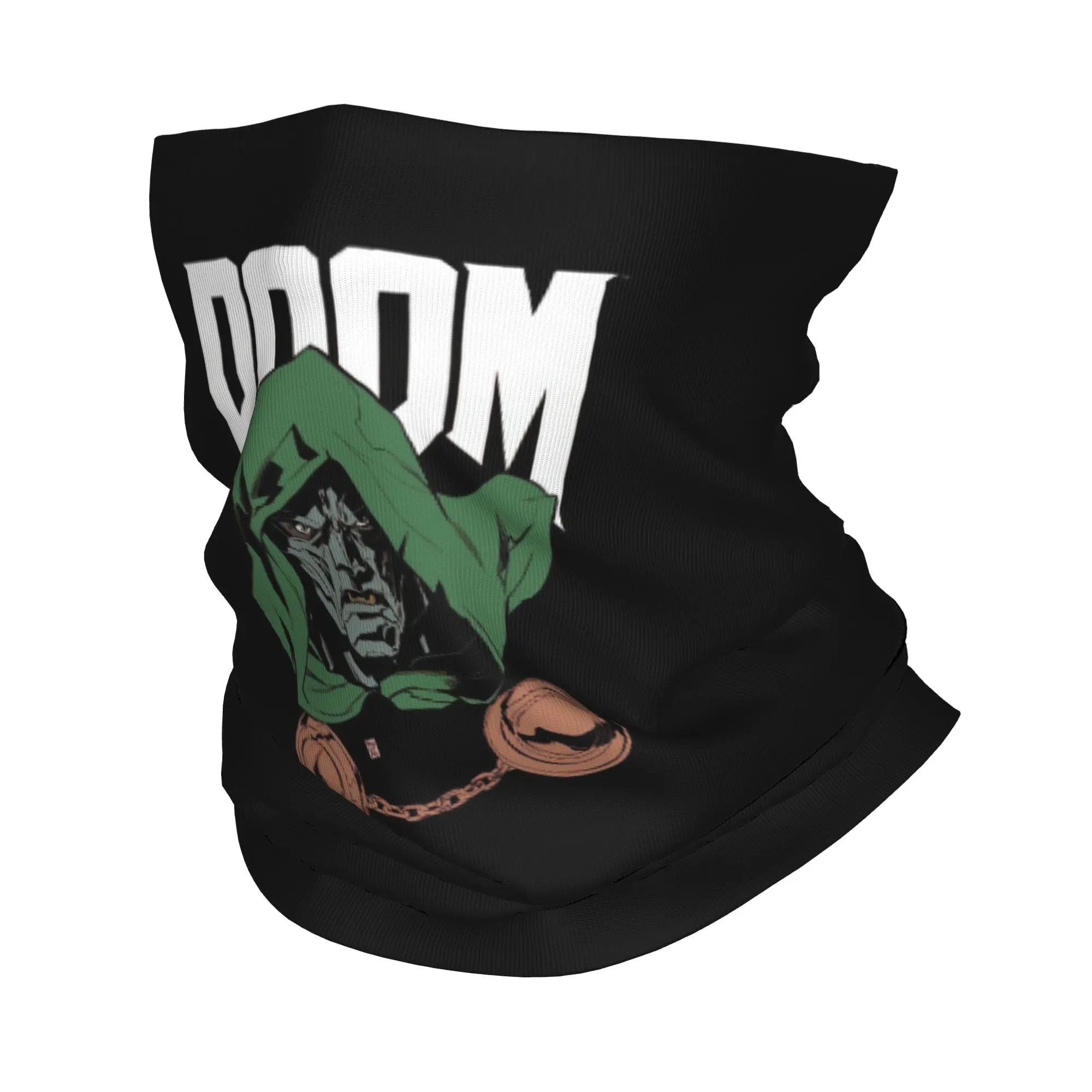 American Rapper MF Doom Mad Villain Music Artist Bandana Neck Cover Printed Magic Scarf Headband Hiking Fishing Unisex Adult