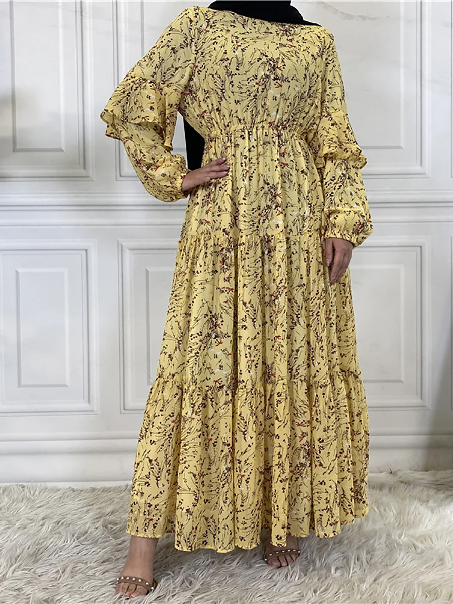 Modest Abaya Ramadan Musulman De Mode Maxi Robe Turkey Kaftan Islamic Clothing Muslim For Women Hijab Dress Caftan Vestidos