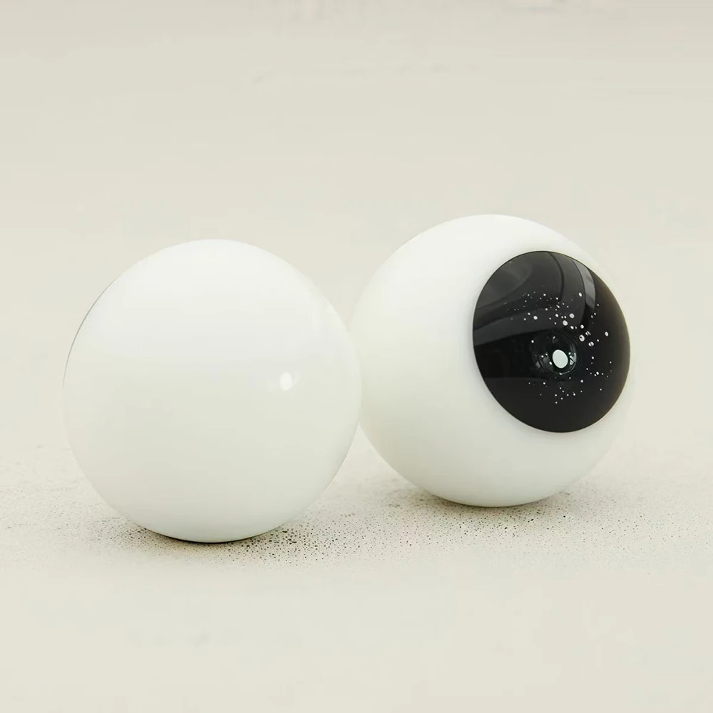 

16mm Glass Eyes For Qbaby Doll BJD Doll Accessory Black/Brown Star Eyes Movable Round Eyeball Doll Toy Accessories
