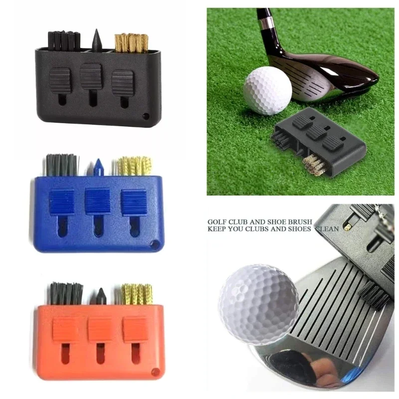 

Golf Club Brushes Retractable 3 in 1 Golf Slot Cleaning Brushes Putter Wedges Ball Cleaners Golf Club Cleaning Tool cnc