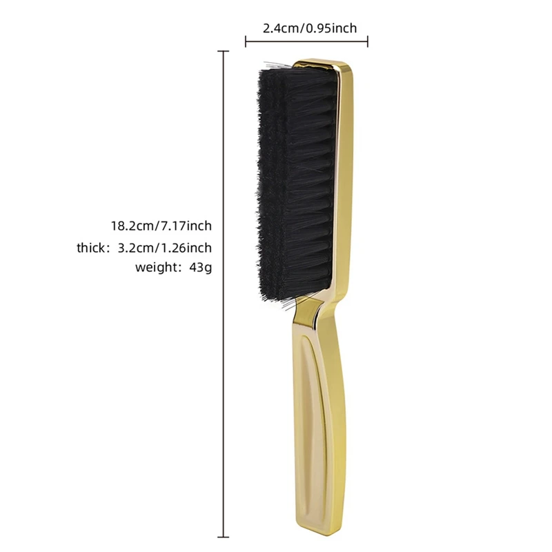 Beard Brush- Stiff Boar Bristles For Men's Grooming - Straightens And Promotes Growth - Works With Beard Oil And Balm