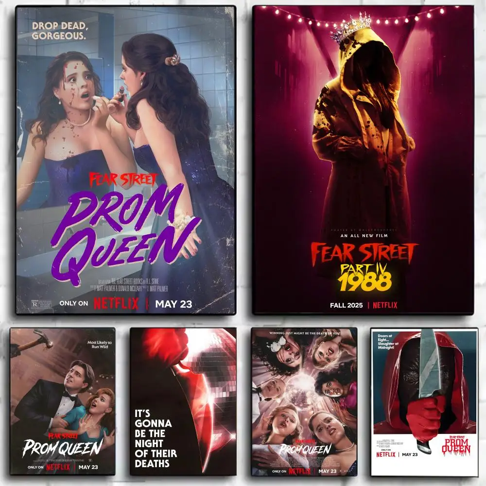 Póster Decorativo de la Película de Terror Fear Street Prom Queen 2025, Impresión Artística para Pared, Mural Decorativo para el Hogar, Regalo, Sin Marco