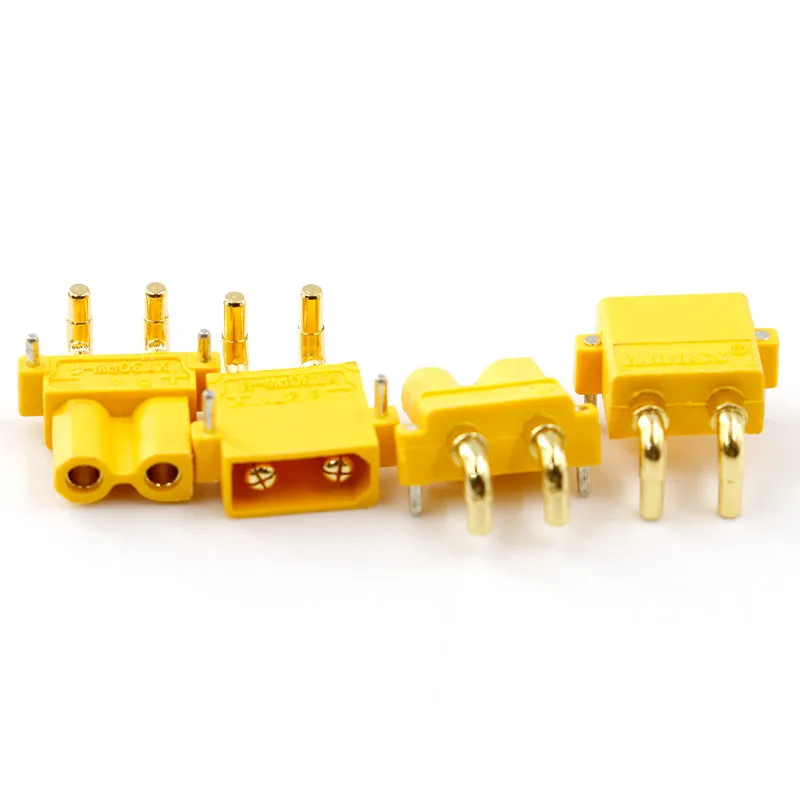 Amass Original XT30PW-M/F Male Female Horizontal PCB Mount Connector Plug for RC Drone Lipo Battery Inverter Energy Storage