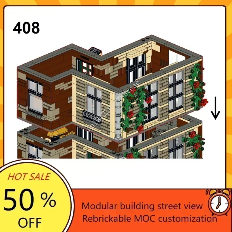 ตัวต่อ MOC สำนักงานการแพทย์ 2367 ชิ้น แบบจำลองสถาปัตยกรรมแนวสตรีทวิว สร้างสรรค์ ของเล่นประกอบสำหรับเด็ก ของขวัญวันเกิด/คริสต์มาส