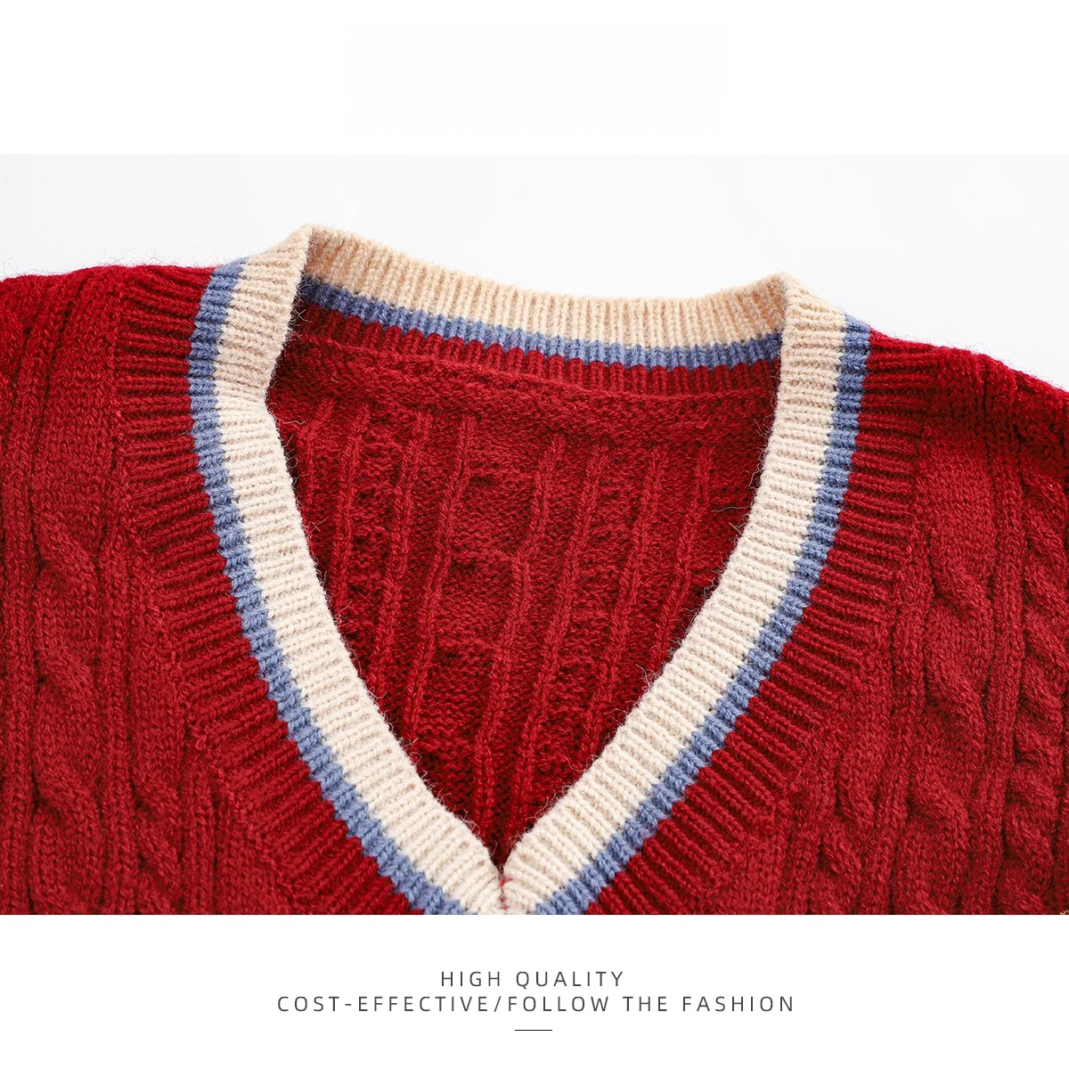 PAIXIANG американский свитер для колледжа с v-образным вырезом, женский осенне-зимний цветной блузка с вышивкой, универсальный топ для похудения