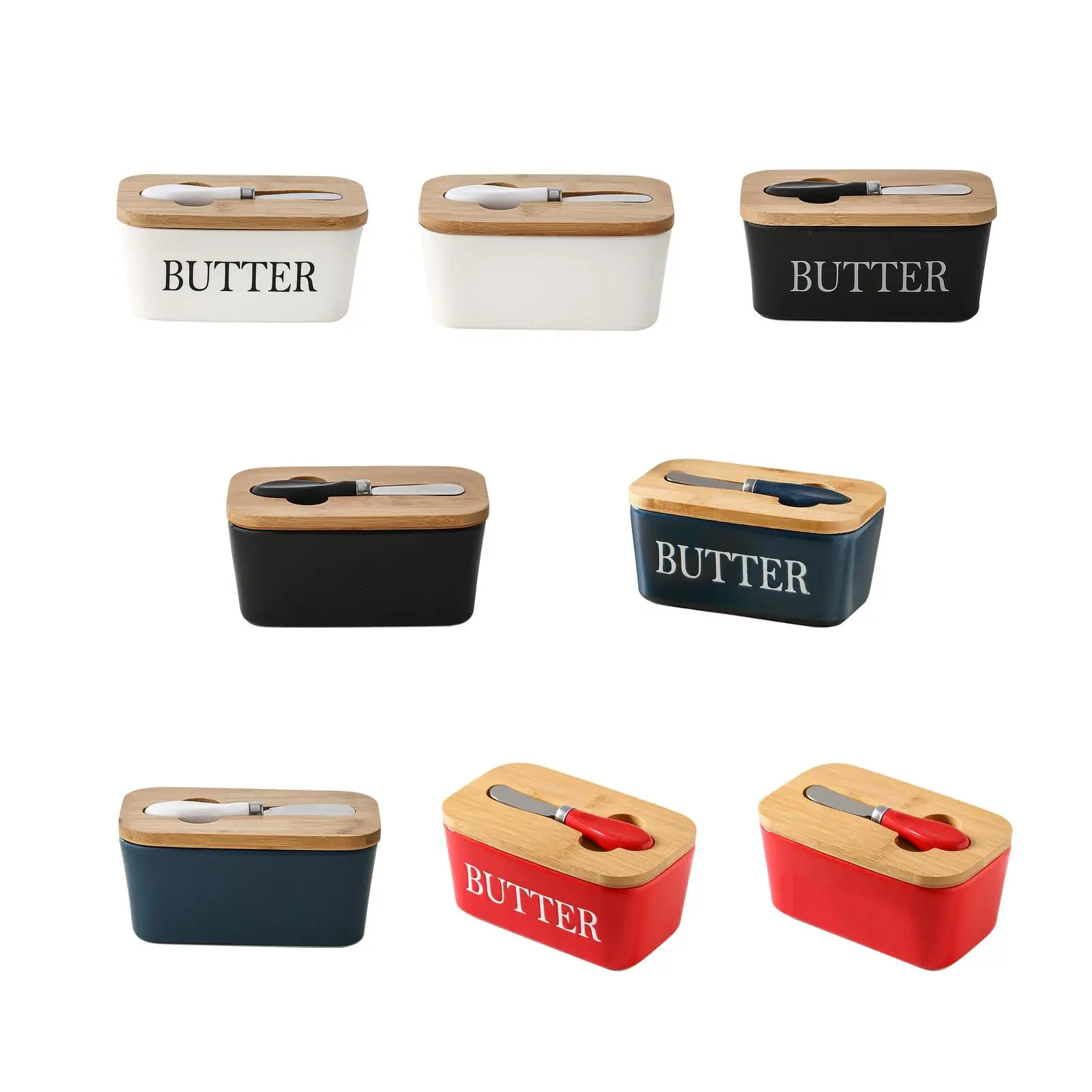 Cheese Butter Storage Box Cheese Box Multiuse Preservation Box Ceramic Butter Dish