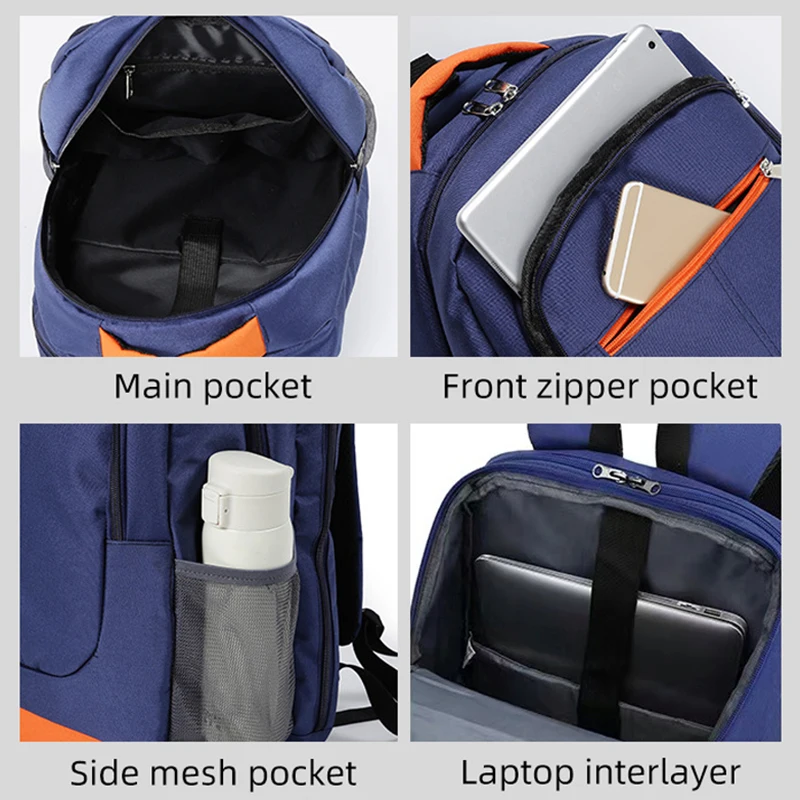 Professional Tennis Bag Badminton Training Bags Waterproof Pickball Backpack Large Capacity Racket Storage Pack with Shoe Pocket