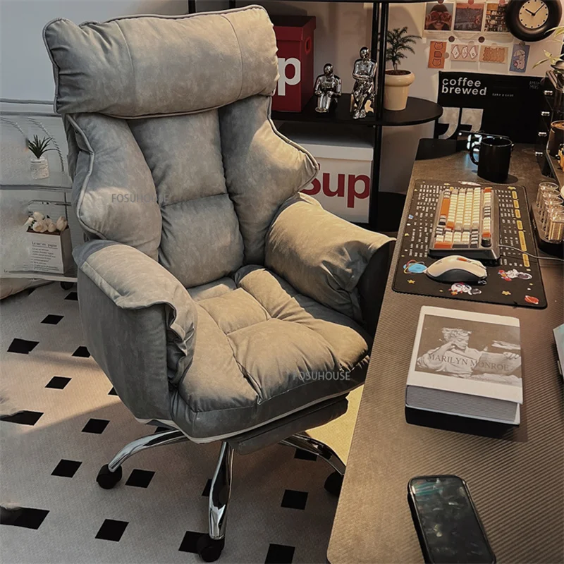Modern Ergonomic Gaming Office Chair, Swivel Recliner Sofa, Height Adjustable Relaxing Computer Chair for Office Furniture