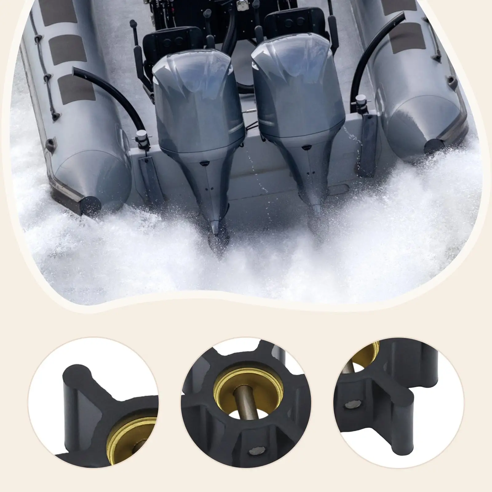 La impulsor de la bomba de agua reemplaza directamente para 03-31-0601 132-0310/132-0311