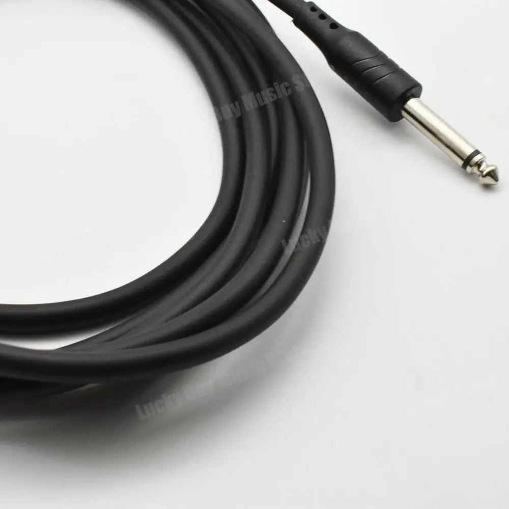 

10pcs 3M Electric Guitar Amplifier Cable Cord 6.35mm Plug Bass Violin Leads Instrument Noise Reduction Cable