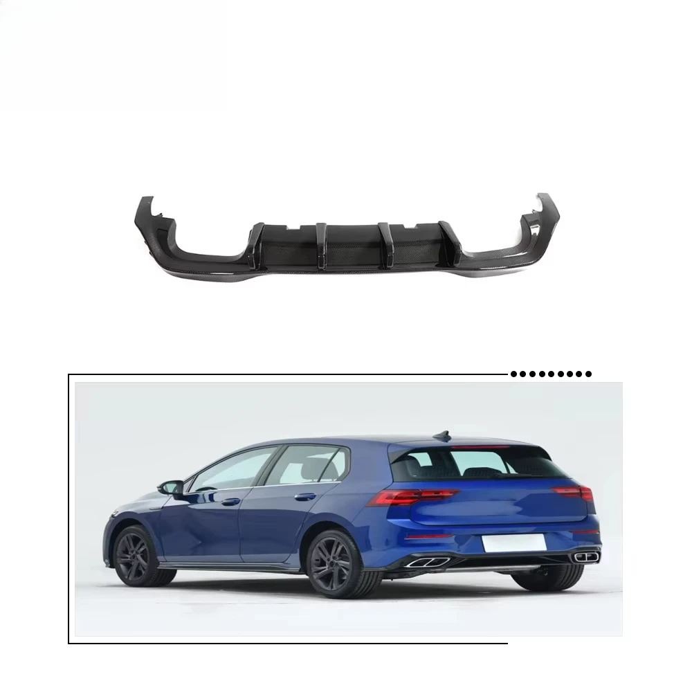 

Carbon Fiber Rear Bumper Diffuser for Golf R MK8 R Line 2021-2022