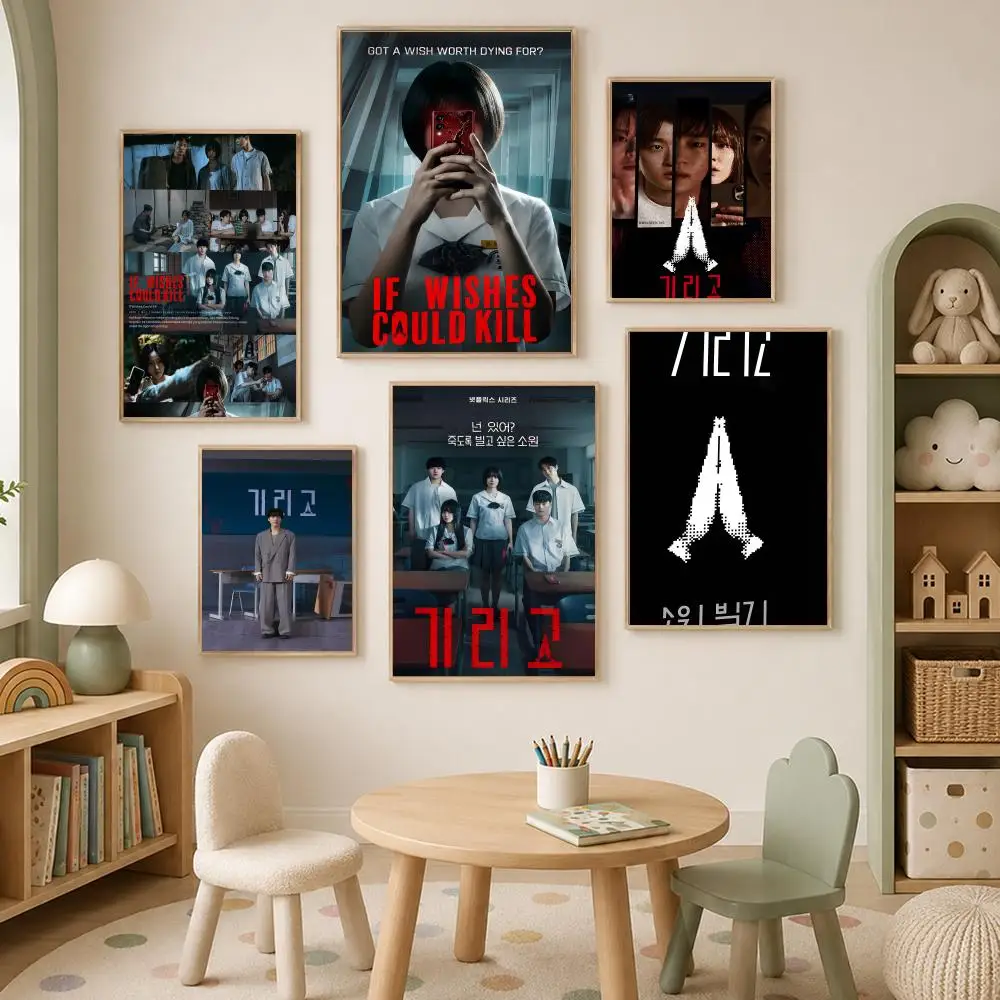 TV If Wishes Could Kill Poster Self-Stick HD PP paper Wall Art Poster, Waterproof Decor for Bedroom, Living Room and Home