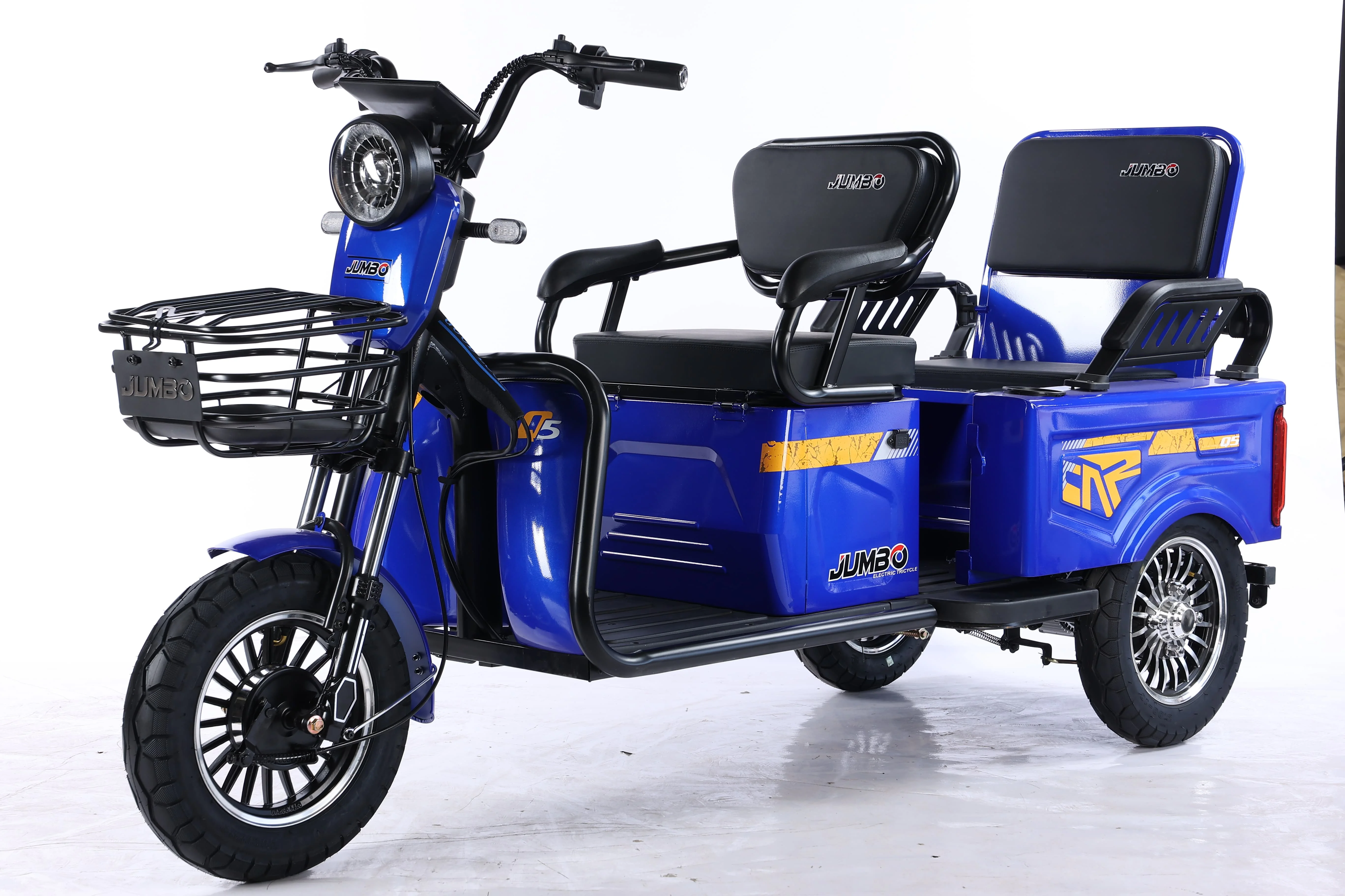 2025 CE Good Quality 800W 12 Tube Controller Electric Tricycle Electric Cargo Bike Family Electric Bike