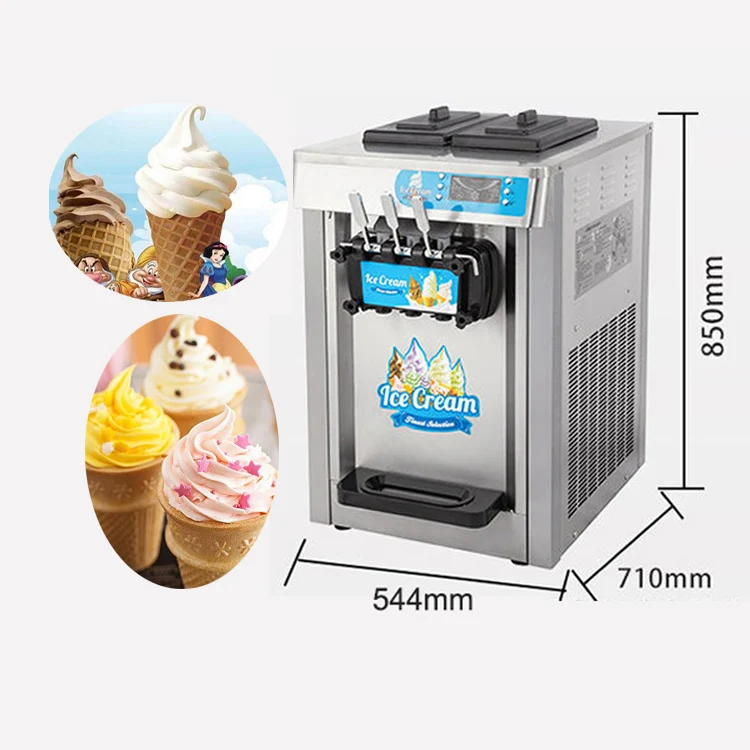 Chinese manufacturer 3 flavor commercial soft serve ice cream machine for sale