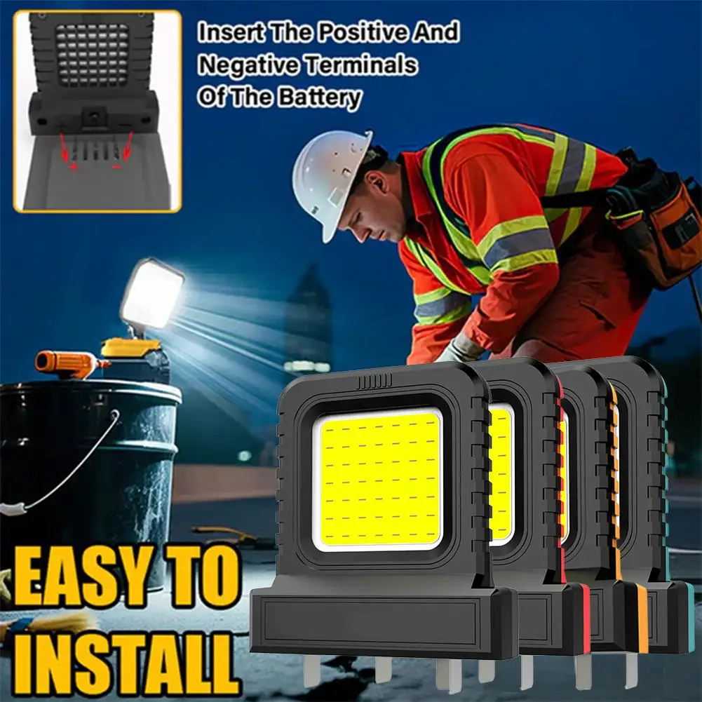 21V Power Tool Accessories LED Work Light Universal Floodlights For Makita Battery For Outdoor Construction Use