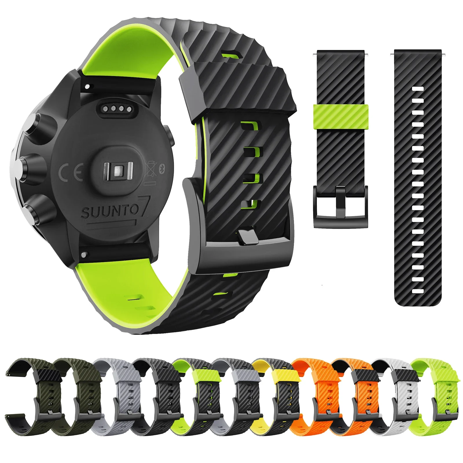 Strap  For Suunto 7/Suunto 9 Wristband For Suunto 9 Baro/9 Spartan/9 GPS Soft Silicone Sports Watchband Replacement Band