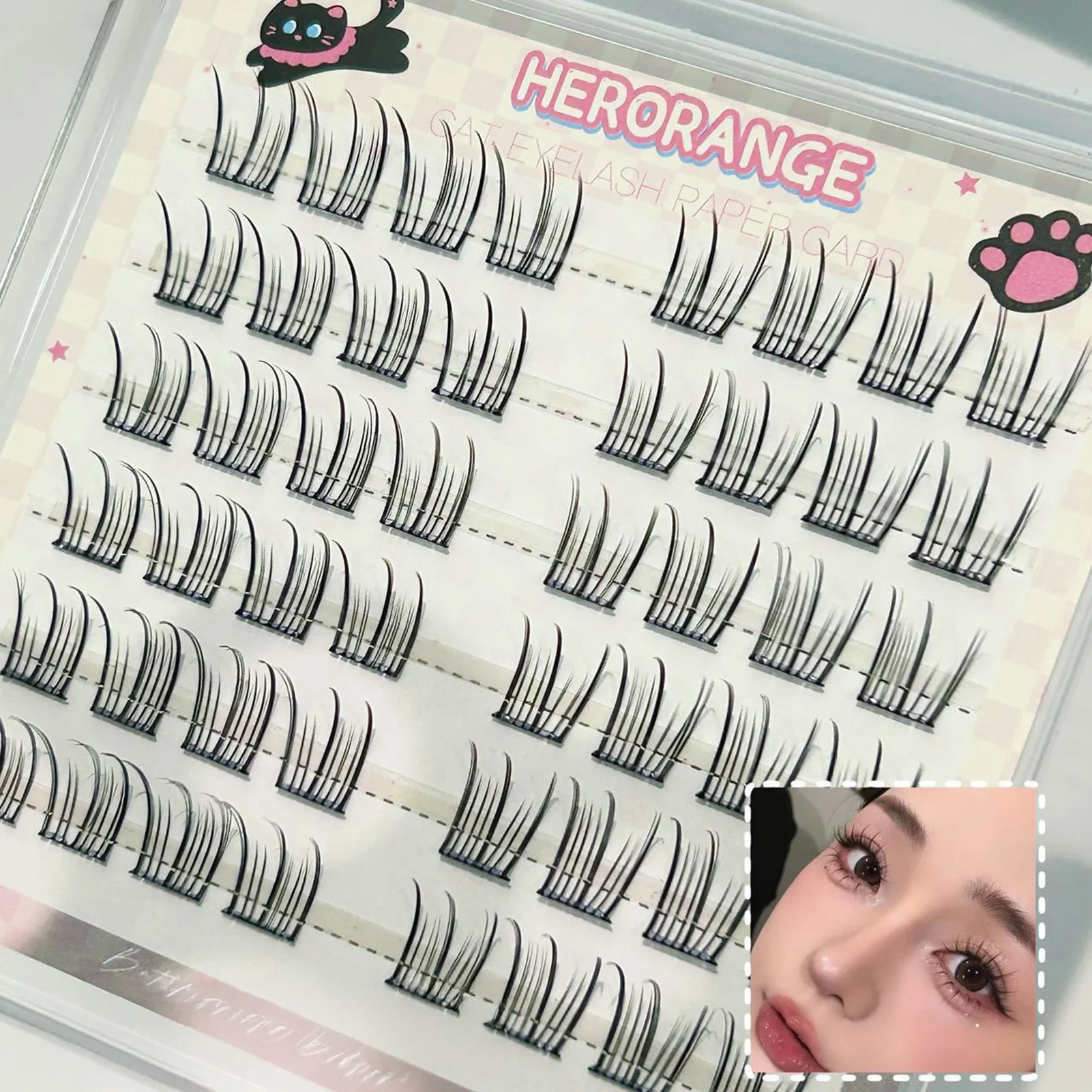 DIY つけまつげエクステンション韓国スタイル薄いバンドうっすらとしたまつげ 11-14 ミリメートルナチュラルロング偽まつげ用品毎日のメイクアップ