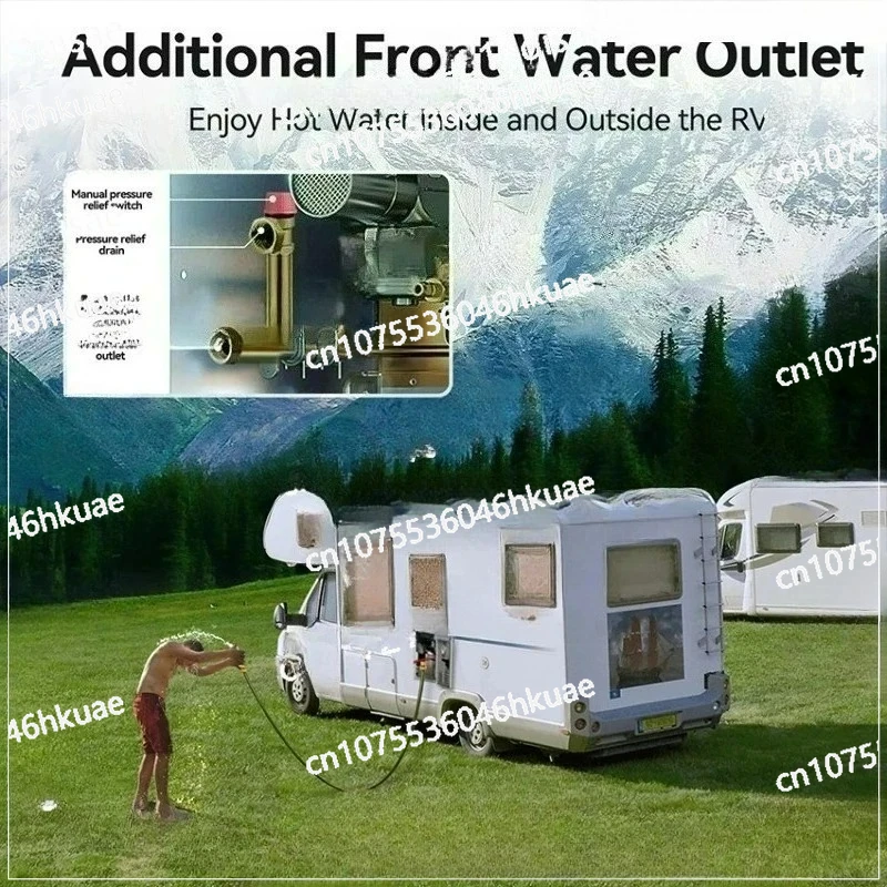 for Universal RV 12V Motorhome Tankless Gas 55000 BTU Water Heater Accessories  Propane Instant Water Heater