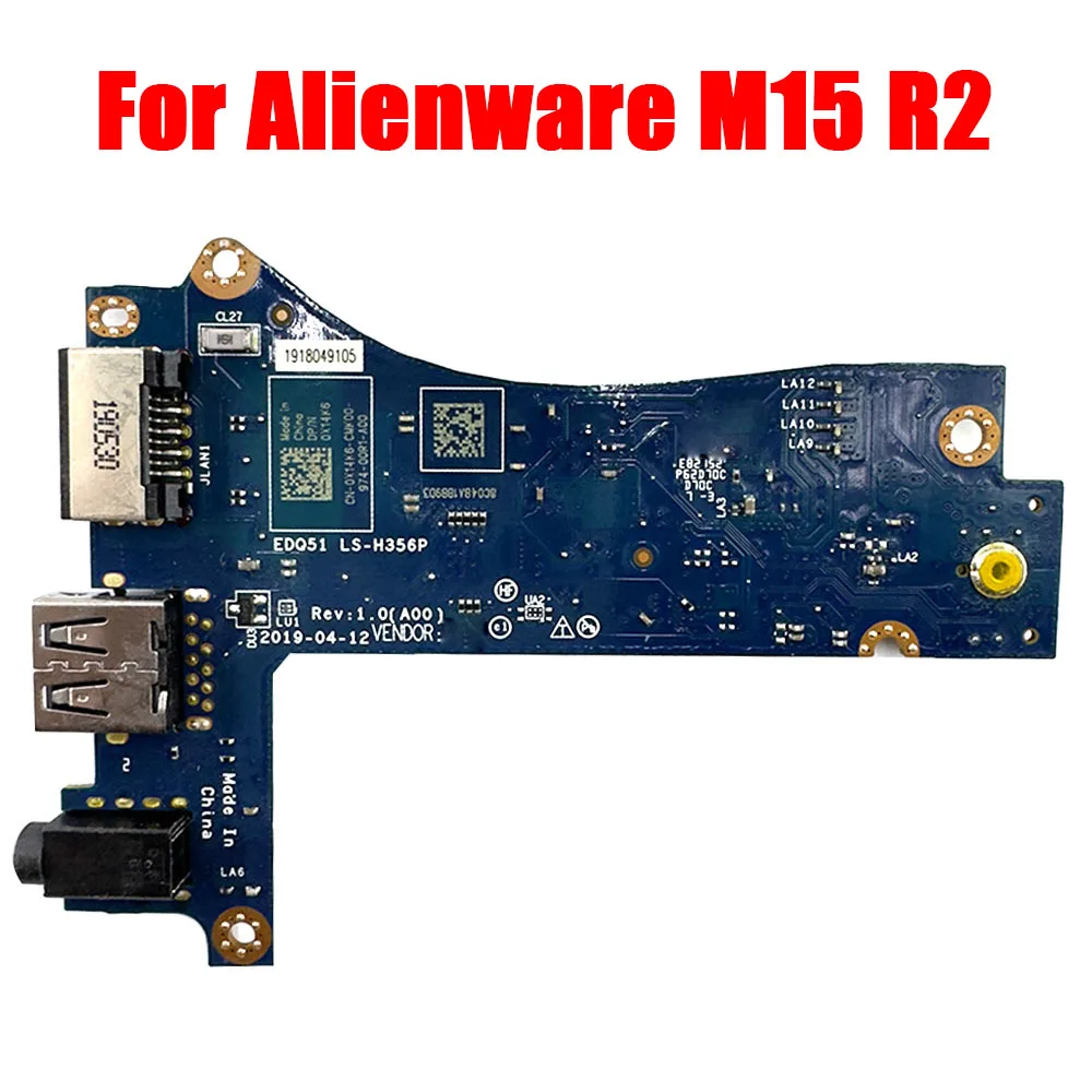 Laptop USB Audio NIC Board For Alienware M15 R2 0X14K6 X14K6 EDQ51 LS-H356P