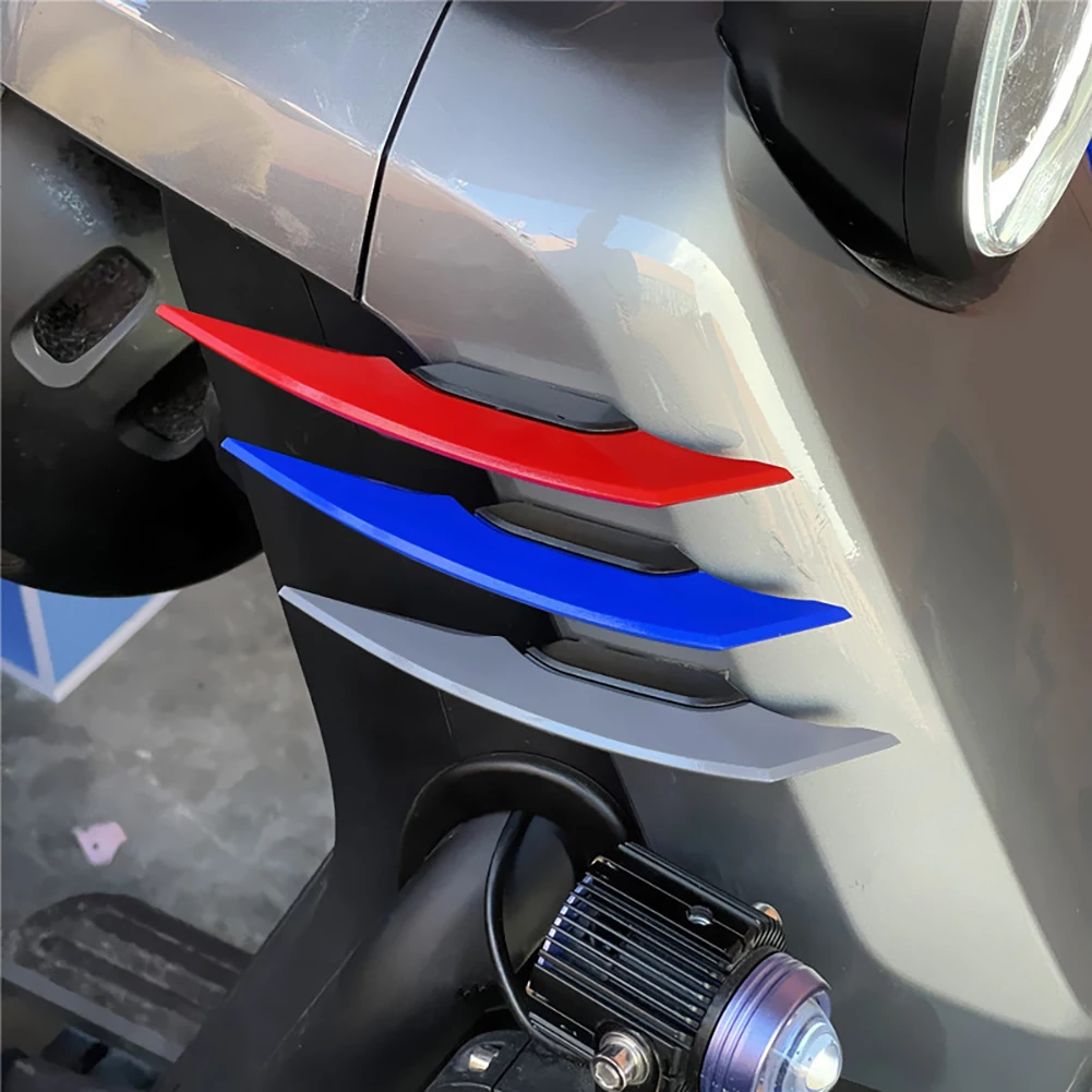 

1Pair Universal Motorcycle Winglet Aerodynamic Spoiler Wing with Adhesive Motorcycle Decoration Sticker for Motorbike Scooter