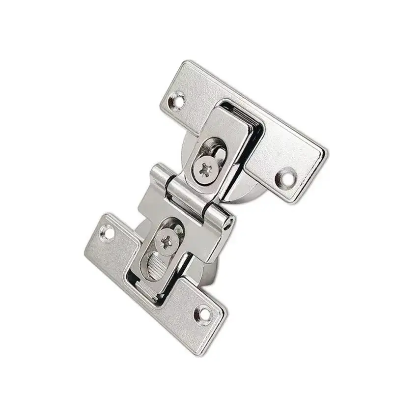 

10 шт., невидимая складная дверная петля из цинкового сплава 180 ° Перекрывающаяся двойная чашка, петля для шкафа для обуви, петля для экрана