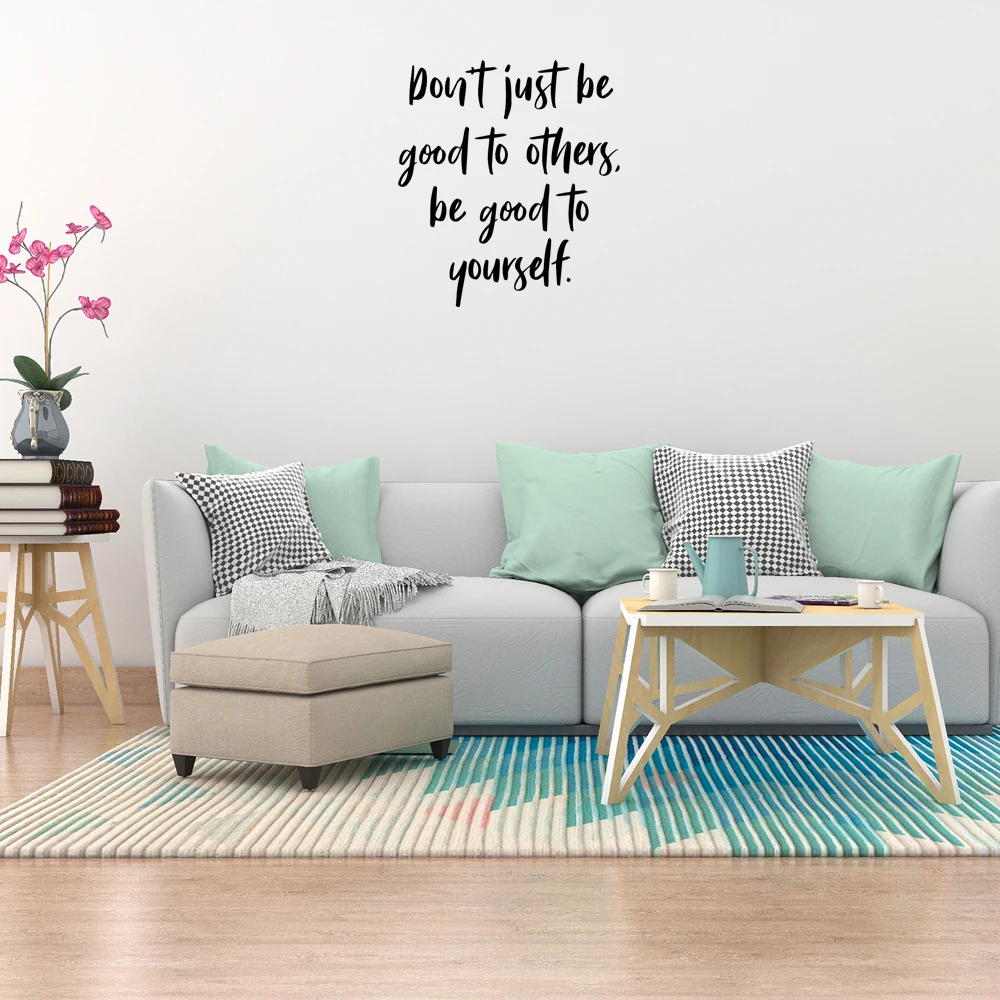 1 pc simple phrase Home waterproof wallpaper or wallsticker Wall Decal Art Vinyl Stickers For Kids Room Living Room Home Decor