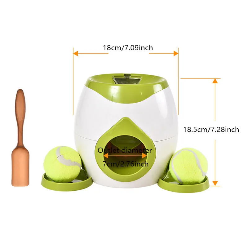 Dog Tennis Ball Food Reward Machine, Intelligent Automatic Feeder for Interactive Dog Training