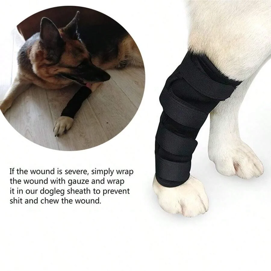 1pc Prevent Chew Licking Hock Joint Arm Support Hold Bandages Sleeve Dog Leg Brace for Pet Knee Sprains Recovery Protection