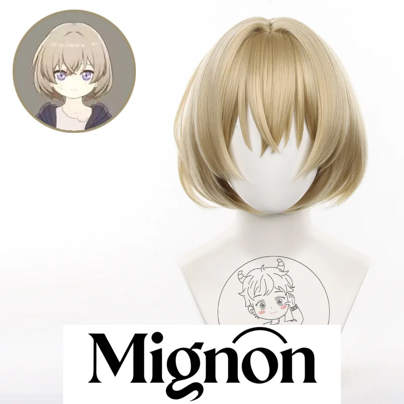 

Honkai: Star Rail Kakavasha (Aventurine) Парик для косплея, короткий боб с имитацией кожи головы, подарок на Хэллоуин