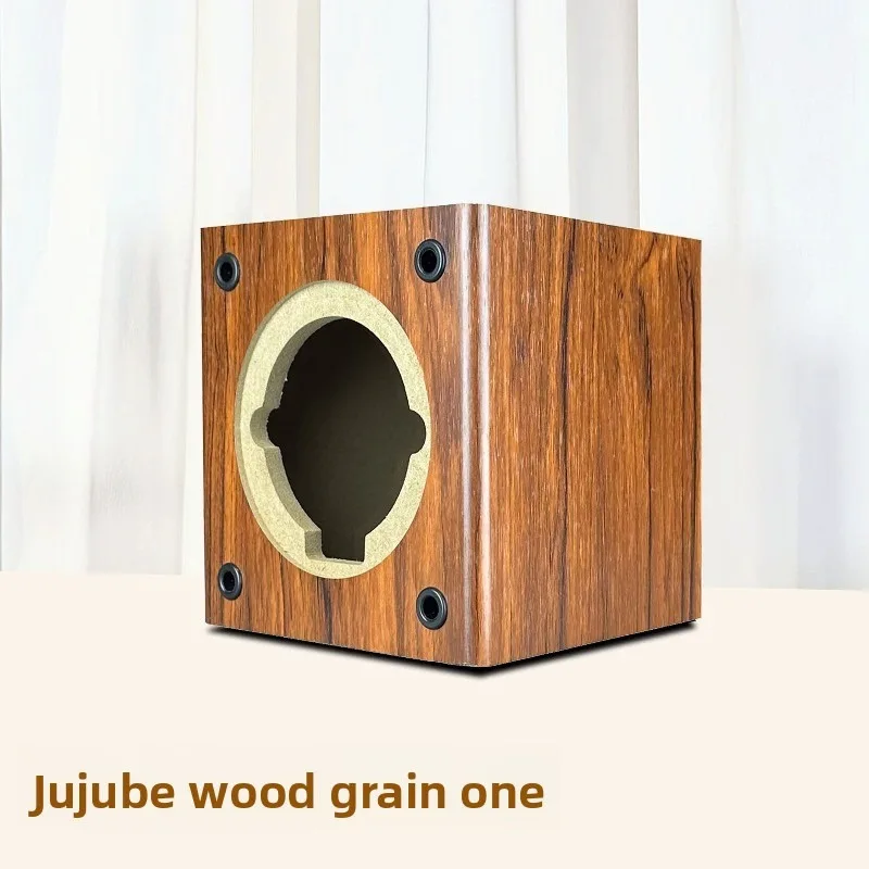 Kleines quadratisches leeres Holz-Lautsprechergehäuse, 1 Stück, für 4-Zoll-Hochtöner und 3-Zoll-Basslautsprecher, Einzel-Fullrange-Lautsprecher, modifizierte Lochbox – Detail 8