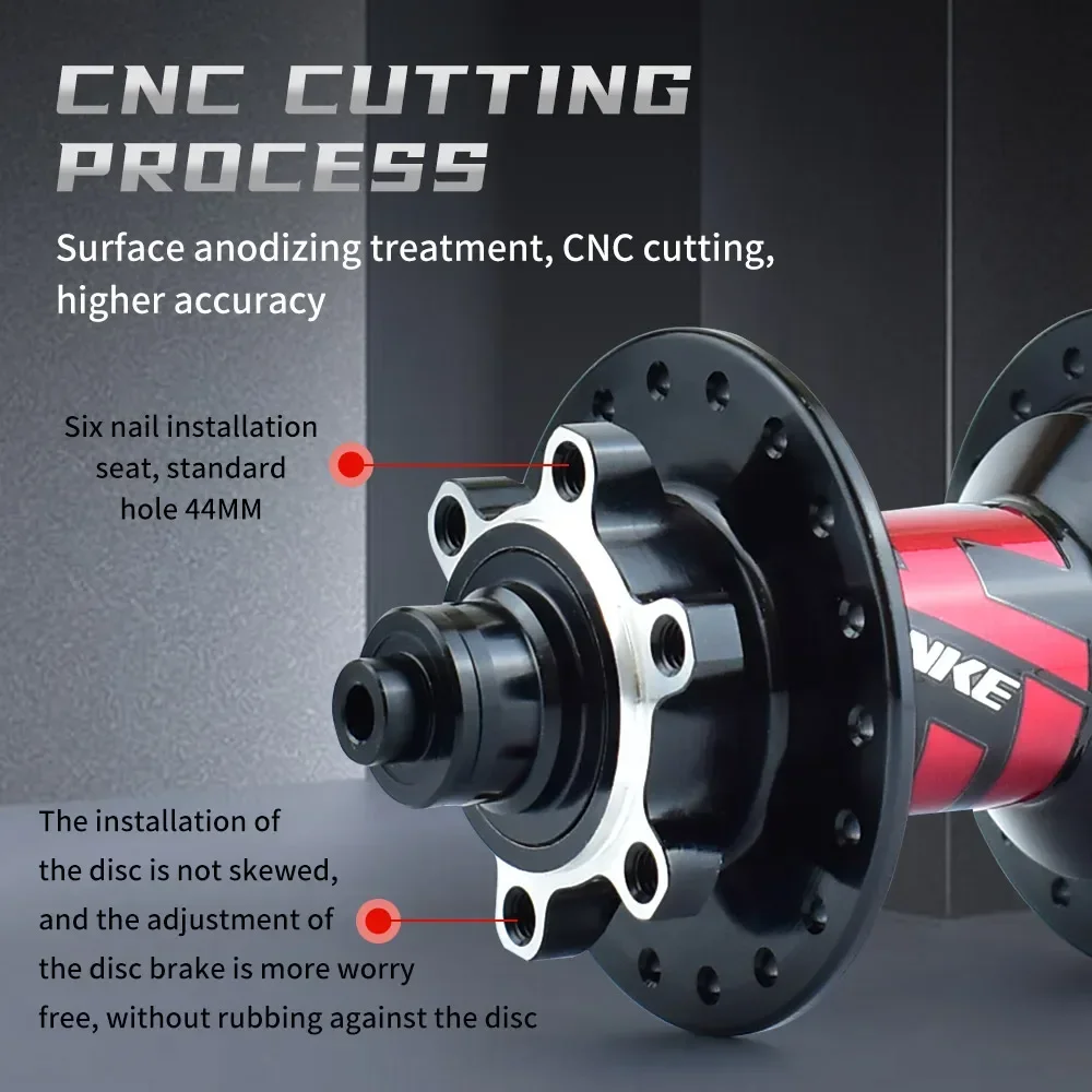 محور فرامل قرصية MTB ، أسطوانة محمل ، ملحق دراجة جبلية ، 8 سرعات ، 9 سرعات ، 10 سرعات ، 11 سرعة ، 12 سرعة ، 32 فتحة ، 36 فتحة ، 6 فتحات NBK