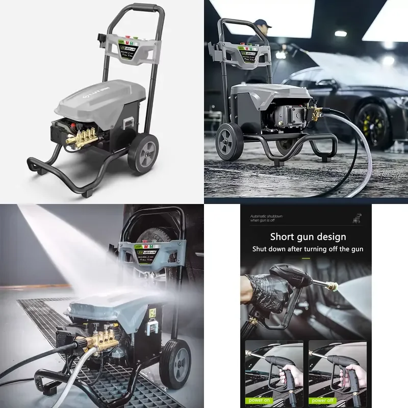 for Lutian 220V 2.5kw High Pressure Car Washer 1900 PSI 130 Bar 13LPM Household Commercial Farm Washer Pump Motor