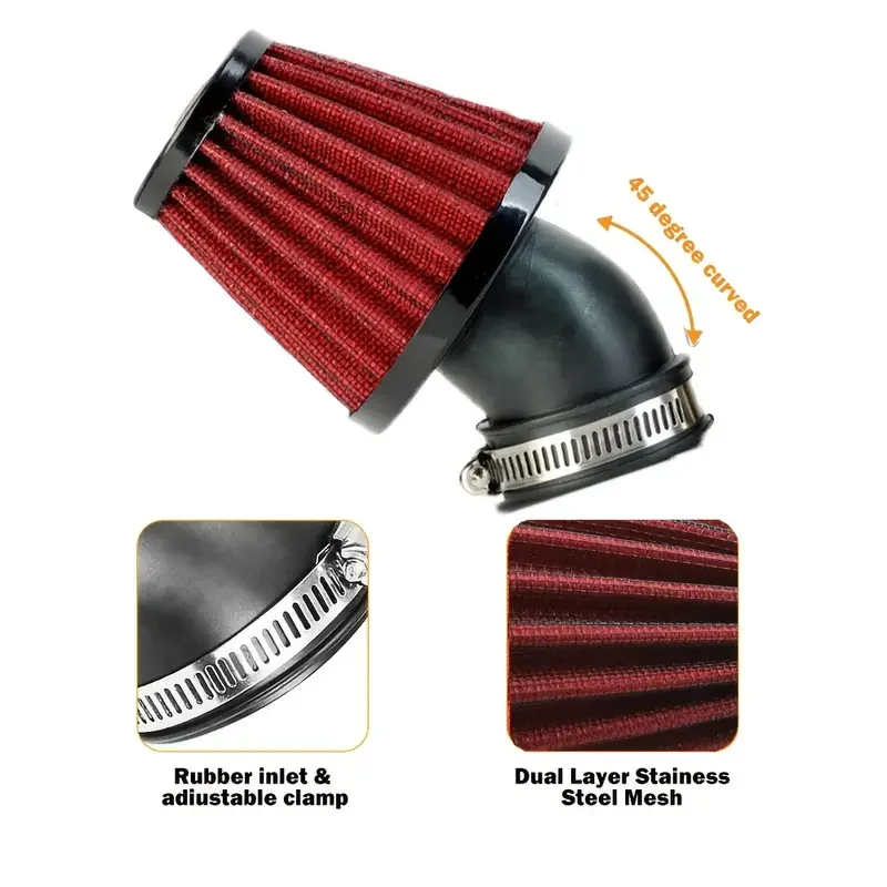 

1pcs 48mm Car Motorcycle Air Filter For GY6 Suitable For Honda Yamaha Suzuki ATVs SSR TTR Off-Road Vehicles