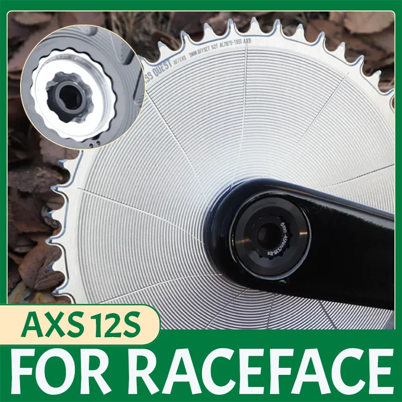 

3mm Offset Chainring For Race Face Crankset Narrow Wide Star Direct Mount Crown 50 Teeth 52 Tooth 40t 44t 48t Chainring