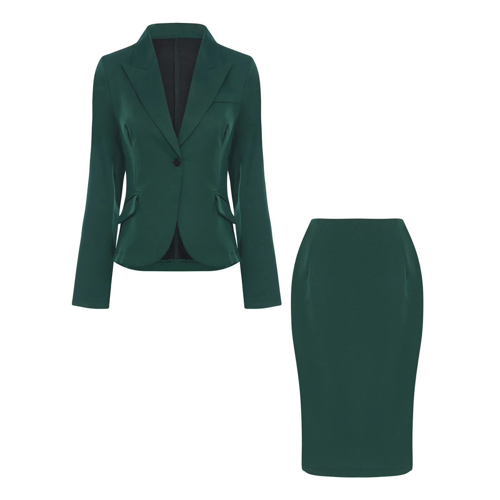 Femme Streetwear Women's Two-pieces Business Blazer Pencil Skirts Suits 2 Piece Suit Skirt Set Commute Office Lady Work Outfits