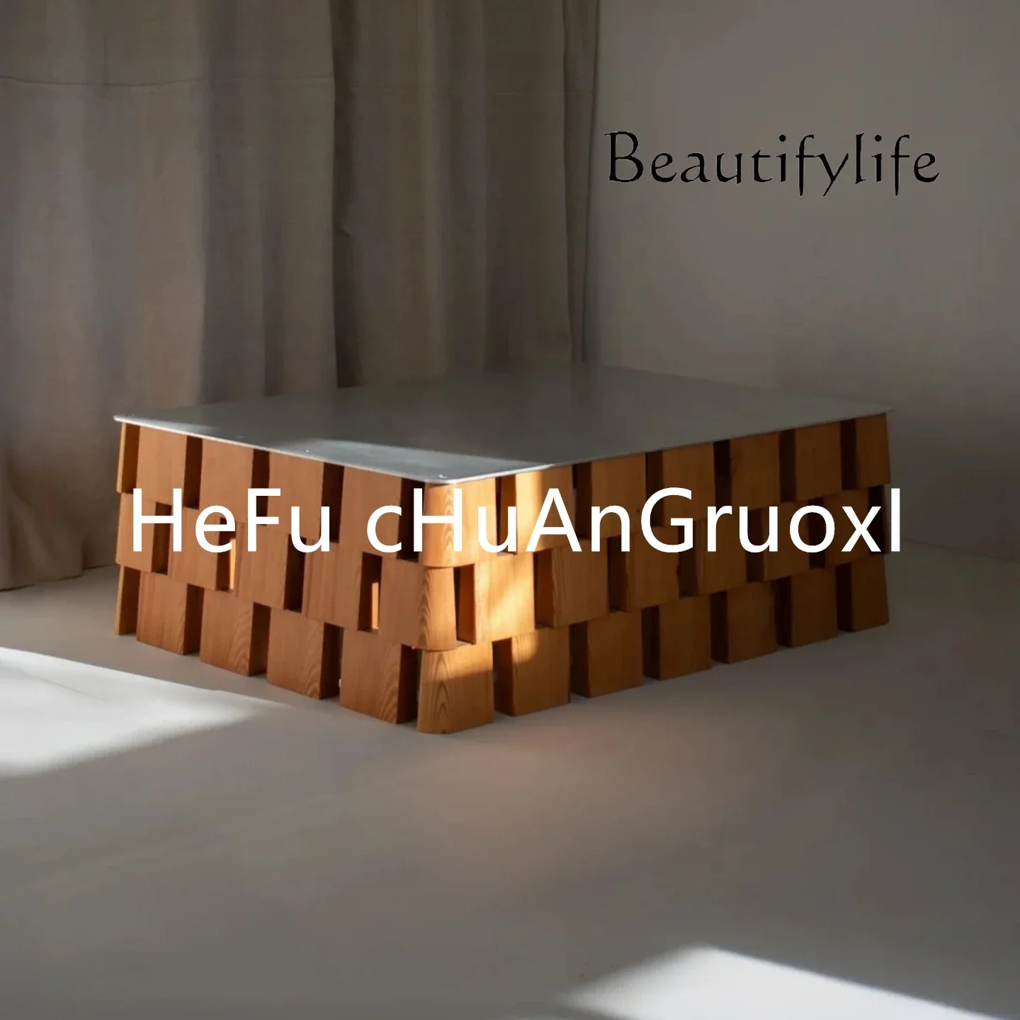 

J X Medieval Style Solid Wood Coffee Table Living Room Home Designer Creative Retro Style Coffee Table Simple Modern Coffee Tabl