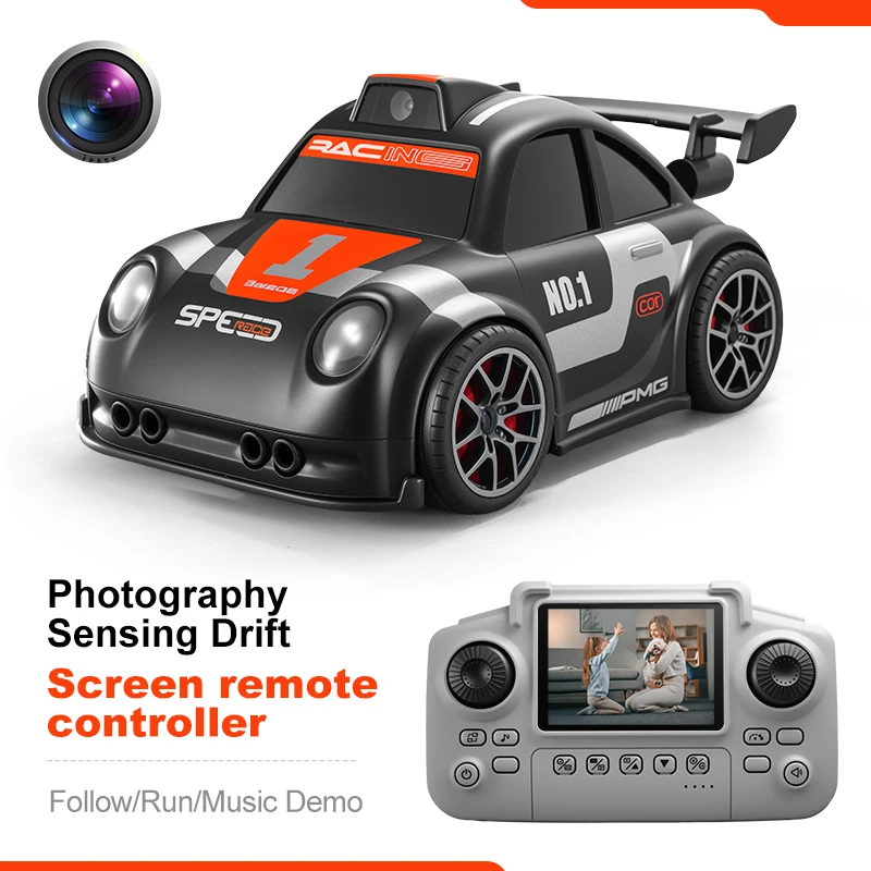 2026 Nieuwe C6 RC Drift Auto met Dubbele Lichtmodus, Geluid, Camera, Schermbediening, Slimme Inductie, Volgfunctie, Kinderspeelgoed, Cadeau