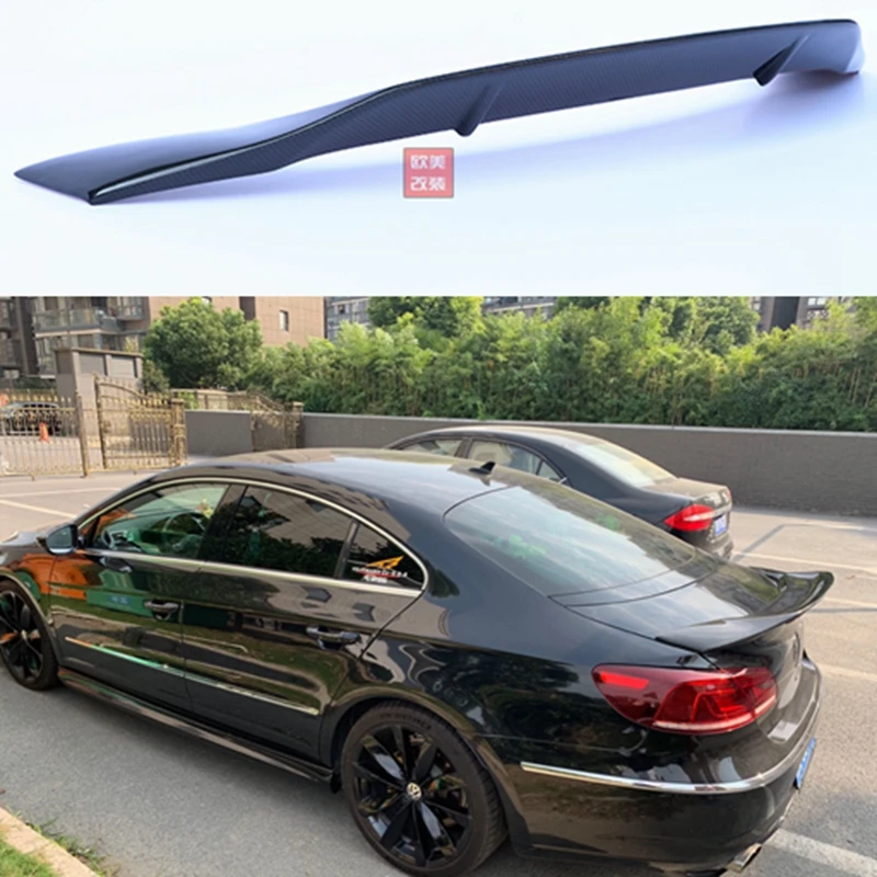 

Carbon fiber rear roof spoiler lip wings for Volkswagen VW Passat CC Sandard 2009-2017 R Style